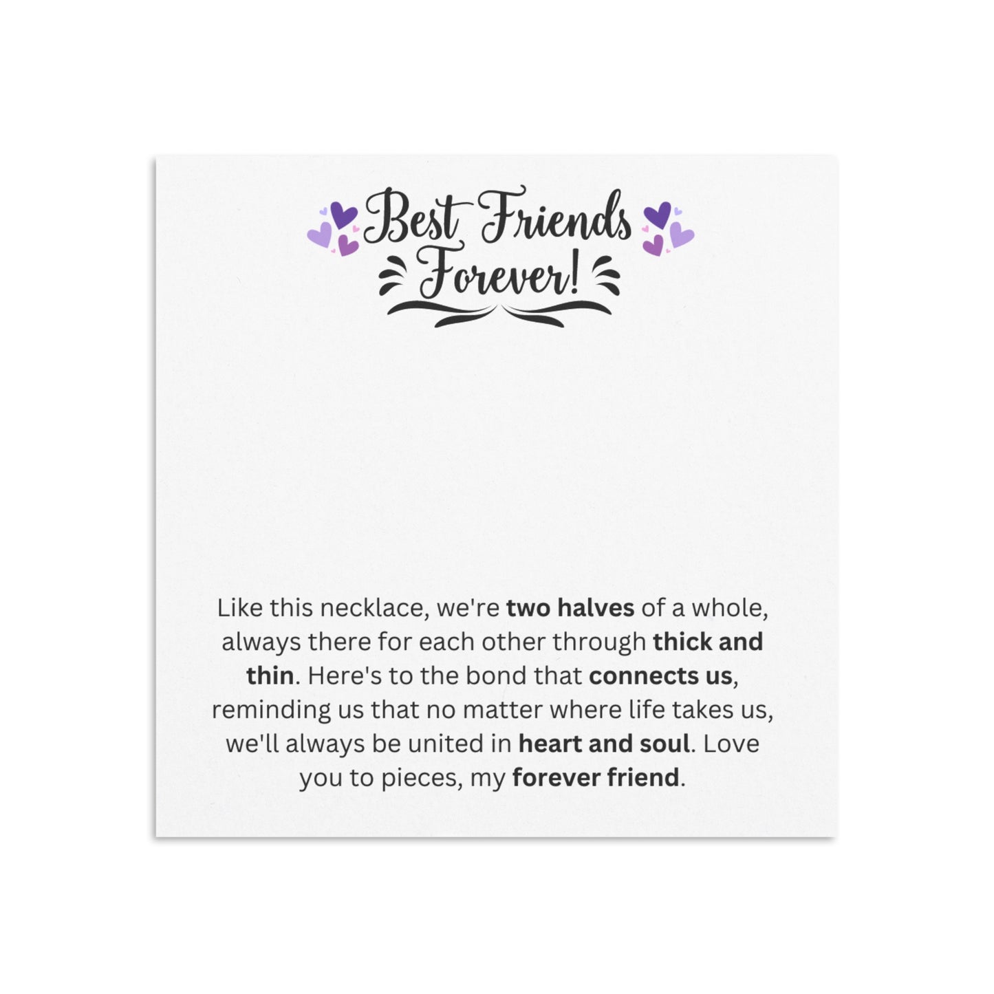 BFF Half Heart Necklace Set
