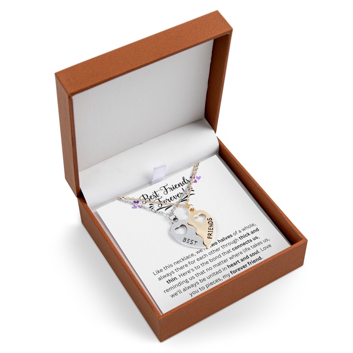BFF Half Heart Necklace Set