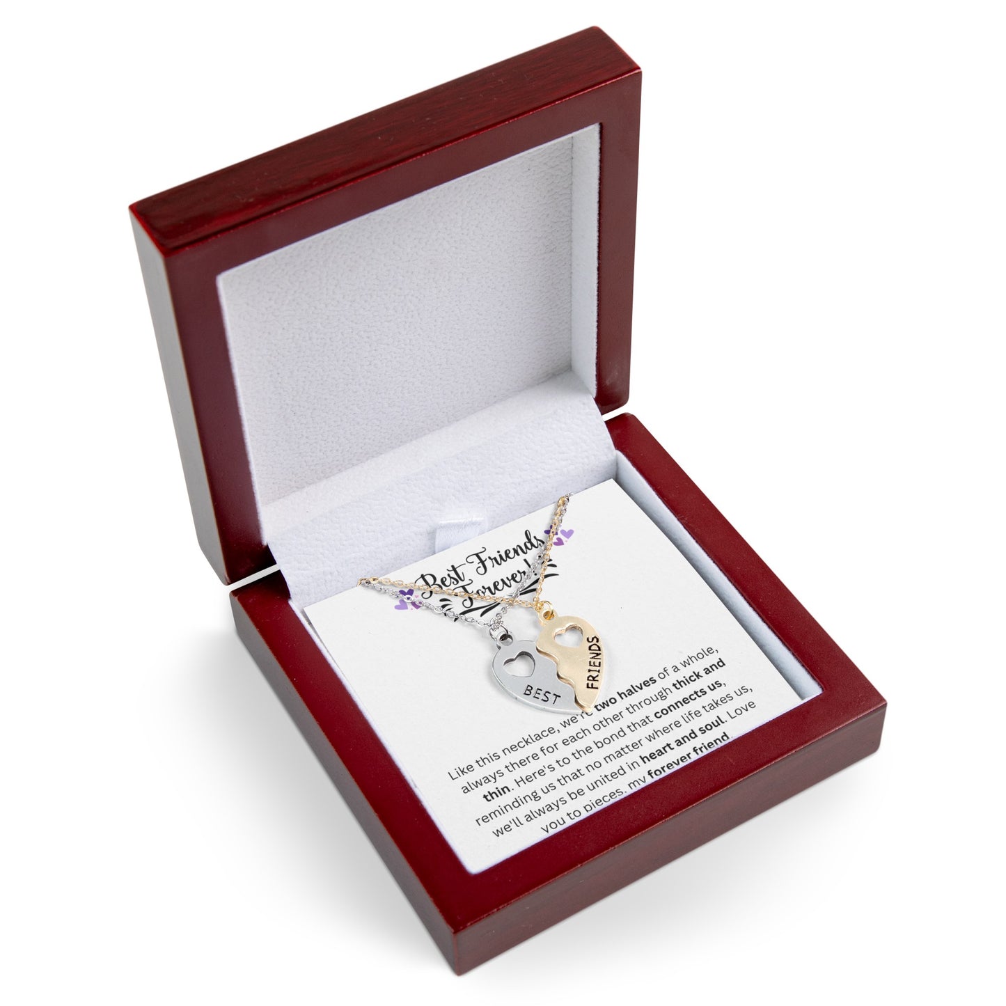 BFF Half Heart Necklace Set