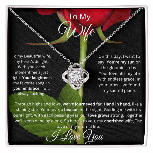 To my Beautiful wife- My heart's delight,