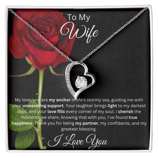 To My Wife- My love, you are my anchor in life's stormy sea
